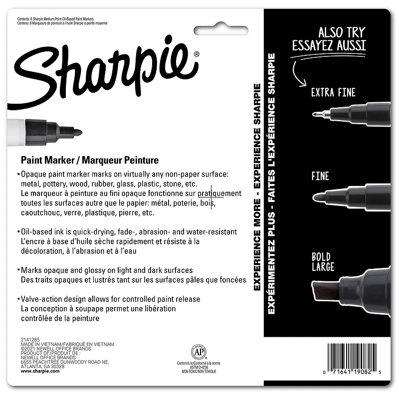 Sharpie® Medium Point Oil-Based Paint Marker Set