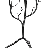 22" Metal Branch Accent Table with Glass Top