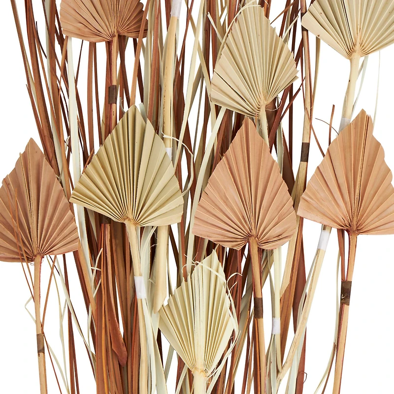 Natural Brown Dried Fan Palm Leaf & Grass Bundle
