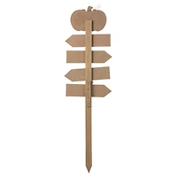 Glitzhome® 41.75" Fall Wooden Pumpkin Patch Yard Stake