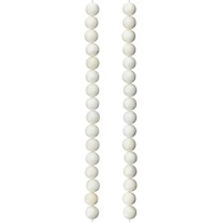 White Shell Round Beads, 8mm by Bead Landing™