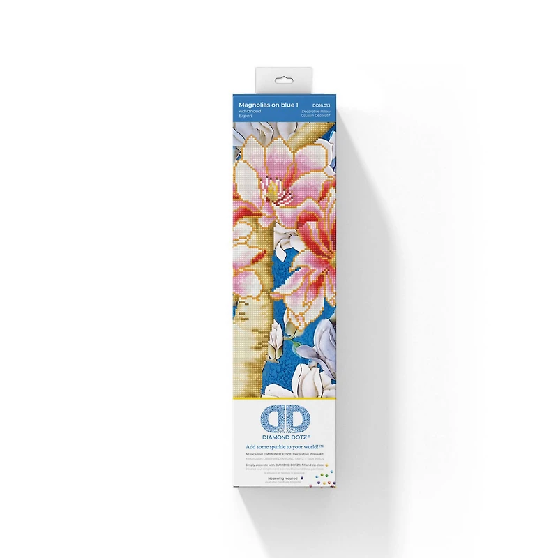 Diamond Dotz® Intermediate Magnolias On Blue Diamond Painting Kit