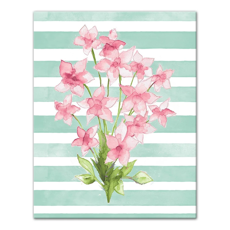 Blush Flowers Canvas Wall Art