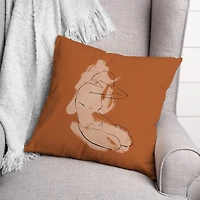 Terracotta Figure Throw Pillow