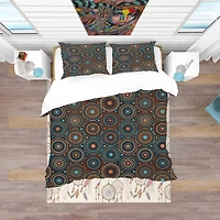 Designart 'Ethnic Geometric Pattern' Bohemian & Eclectic Bedding Set
