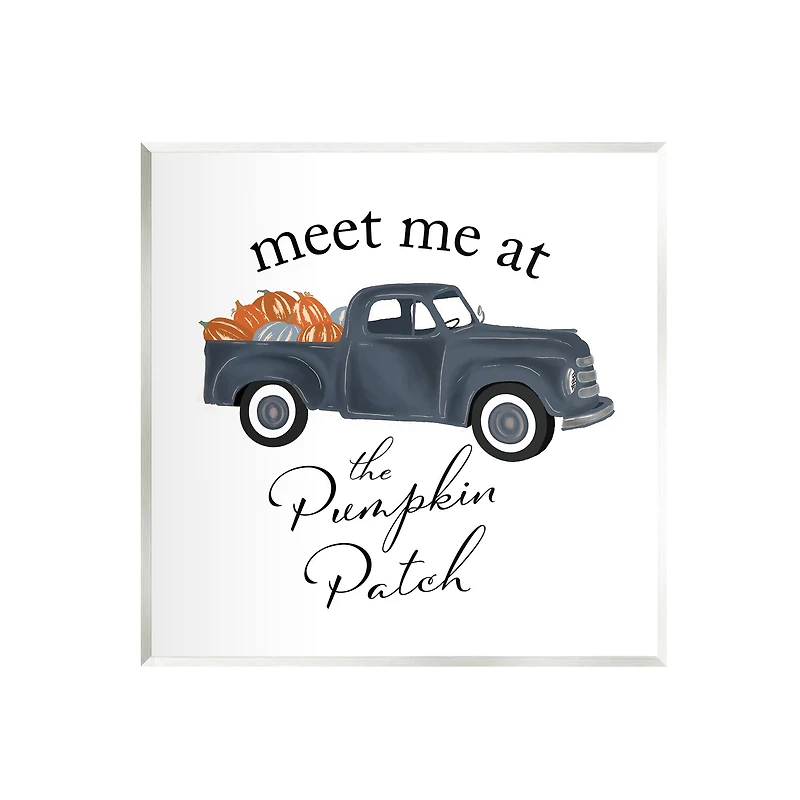 Stupell Industries Meet Me At Pumpkin Patch Truck Wall Plaque Art