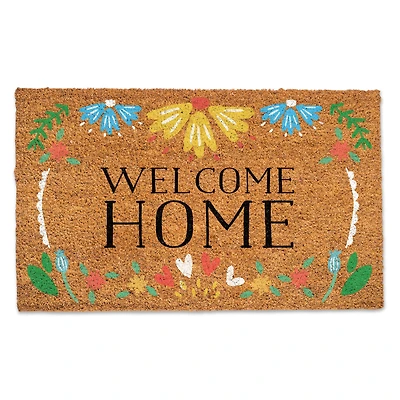 Welcome Home Floral Doormat