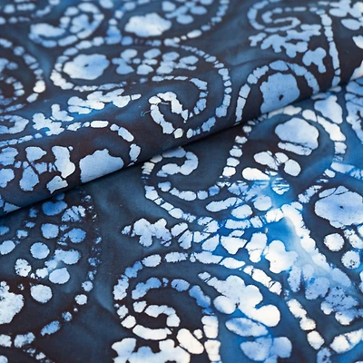 SINGER Handmade Blue Batik Cotton Print Jelly Roll