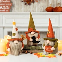 Glitzhome® 13" Fall Fabric Gnome Set