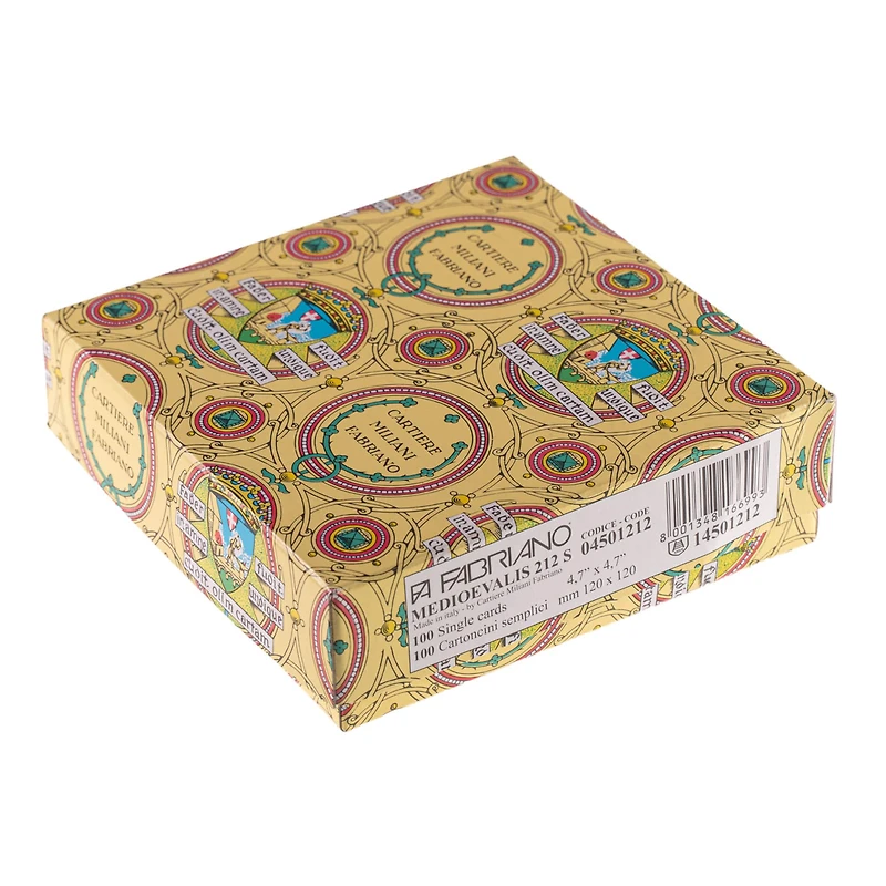 Fabriano® Medioevalis 4.7" x 4.7" Single Cards, 100ct.