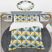 Designart 'Retro Abstract Design VII' Mid-Century Duvet Cover Set