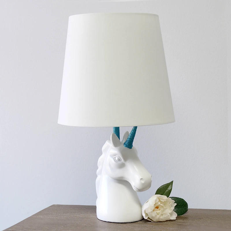 Simple Designs 15.5" Unicorn Table Lamp