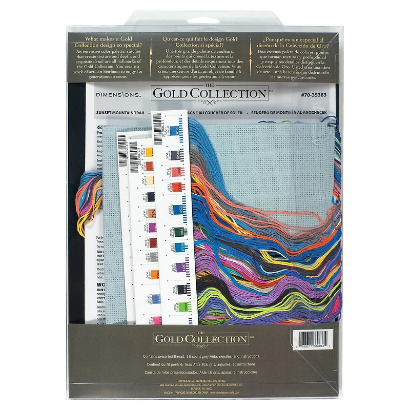 Dimensions® Counted Cross Stitch Kit, Sunset Mountain Trail