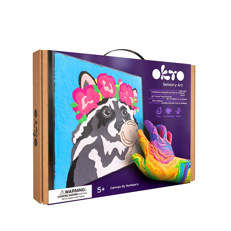 OKTO Raccoon Clay by Numbers Kit