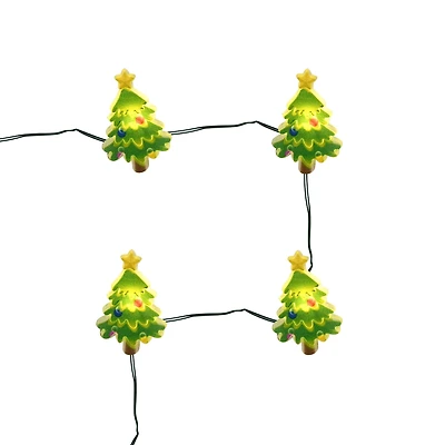18ct. Warm White LED Christmas Tree String Lights on Green Wire by Ashland®