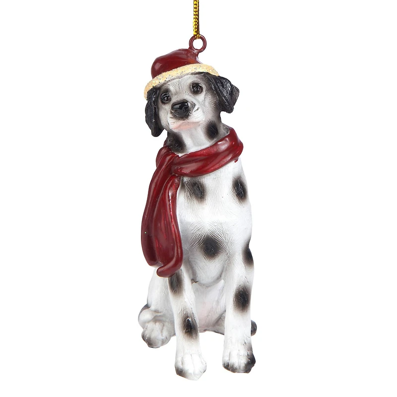 3.5" Dalmatian Holiday Dog Ornament