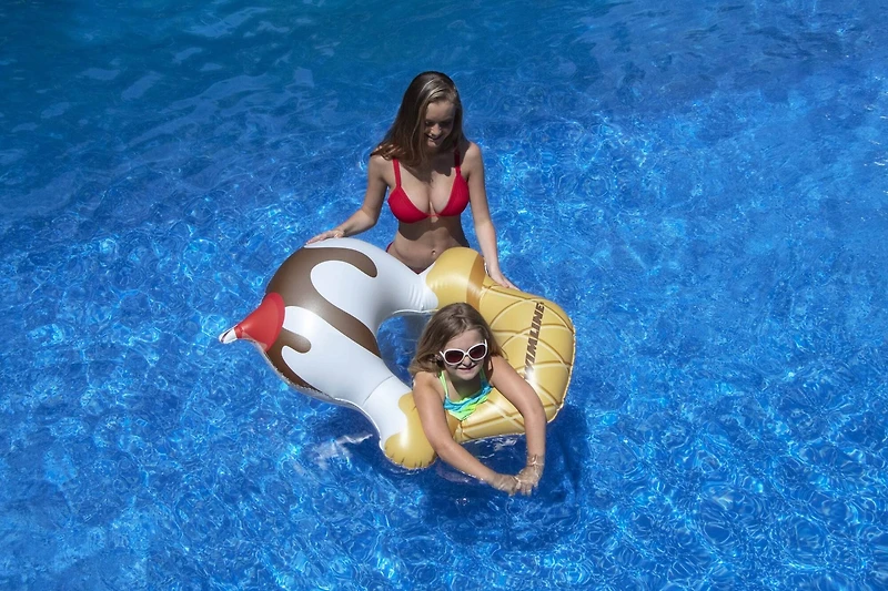 Swimline 46" Inflatable Ice Cream Sundae Ring Pool Float