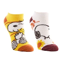 Peanuts® Snoopy Hugs 2 Pair Adult Ankle Sock Set