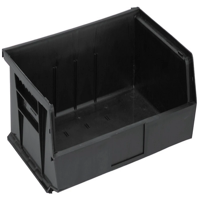 Quantum Storage Systems® Black 10.875" x 16.5" x 5" ULTRA Stack & Hang Bins, 6ct.