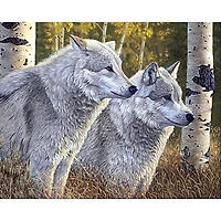 Crafting Spark Wolves Diamond Painting Kit