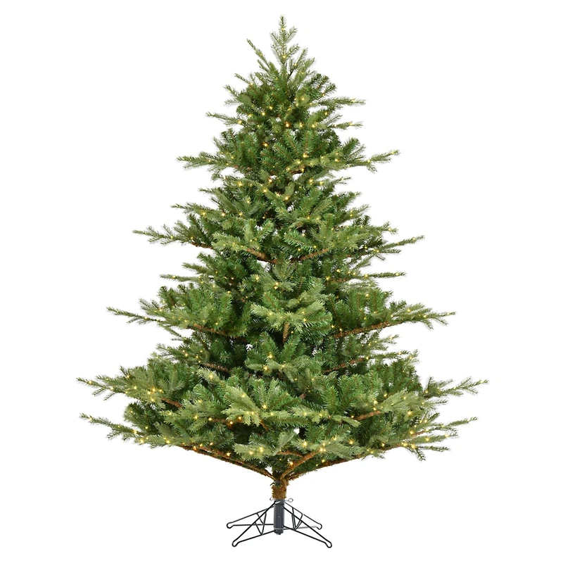 6.5ft. Pre-Lit Sherwood Fir Artificial Christmas Tree, Warm White LED Lights