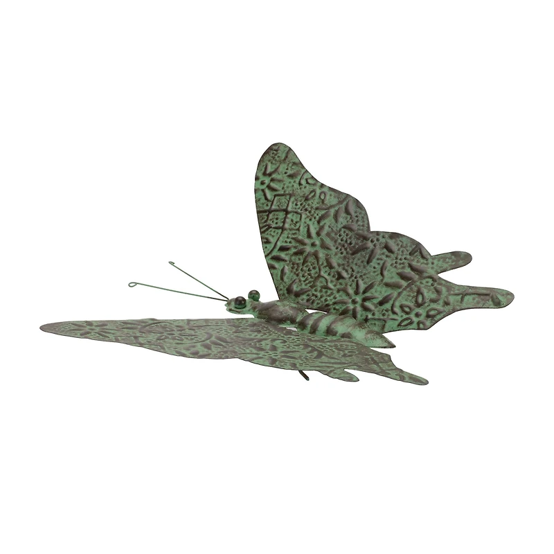 12.5" Iron Metal Butterfly Garden Accent