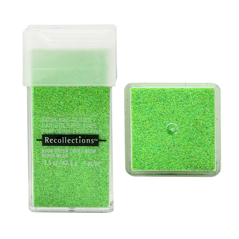 12 Pack: Extra Fine Neon Glitter By Recollections