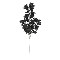 32" Black Glitter Maple Leaves Stem by Ashland®