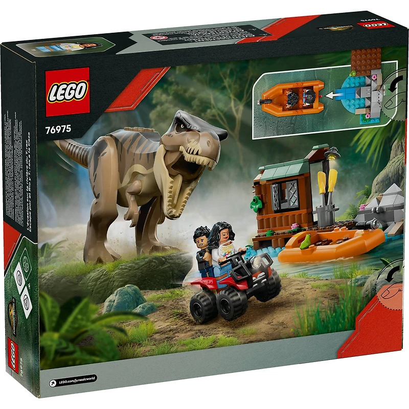 LEGO® Jurassic World T. rex River Escape Dinosaur Figure Building Set 76975