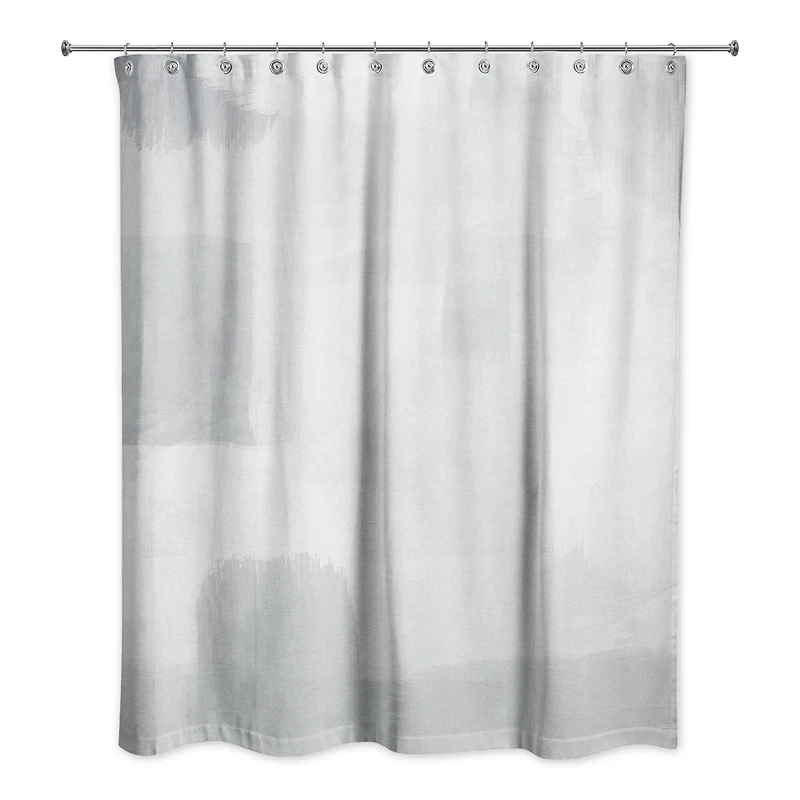 Gray Abstract Shower Curtain