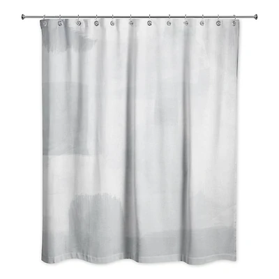 Gray Abstract Shower Curtain