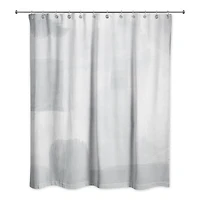 Gray Abstract Shower Curtain