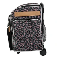 Everything Mary Floral Deluxe Collapsible Rolling Craft Bag