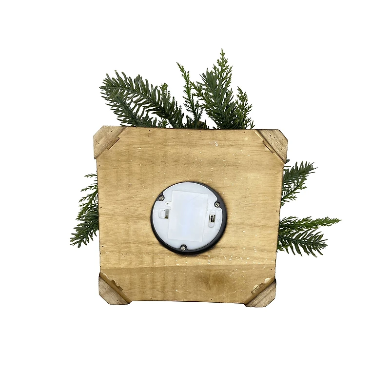 Pine & Foliage LED Pillar Lighted Lantern by Ashland