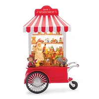10.75" LED Snow Globe Santa's Workshop Stand
