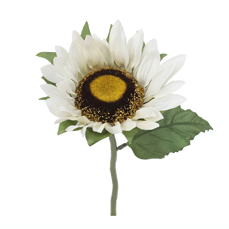 10" Cream Sunflower Pick by Ashland®