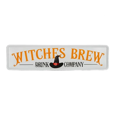 31'' Witches Brew Metal Halloween Wall Sign
