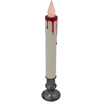 9" Flickering LED Halloween Candle Lamp with Dripping Blood Effect
