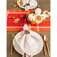 DII® Harvest Pumpkin Napkin Ring Set, 6ct.
