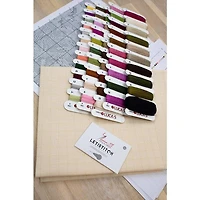 Luca-s Red And White Peonies Counted Cross Stitch Kit