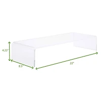 Mind Reader Clear Acrylic Monitor Stand