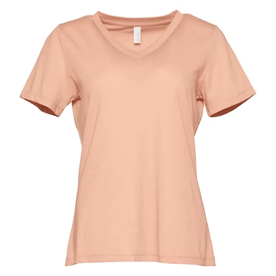 BELLA+CANVAS® Women's Relaxed V-Neck Heather T-Shirt