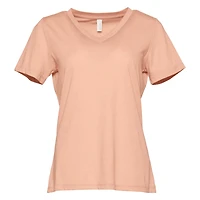 BELLA+CANVAS® Women's Relaxed V-Neck Heather T-Shirt