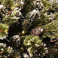 36" Glittery Bristle® Pine Urn Filler with Battery Operated LED Lights