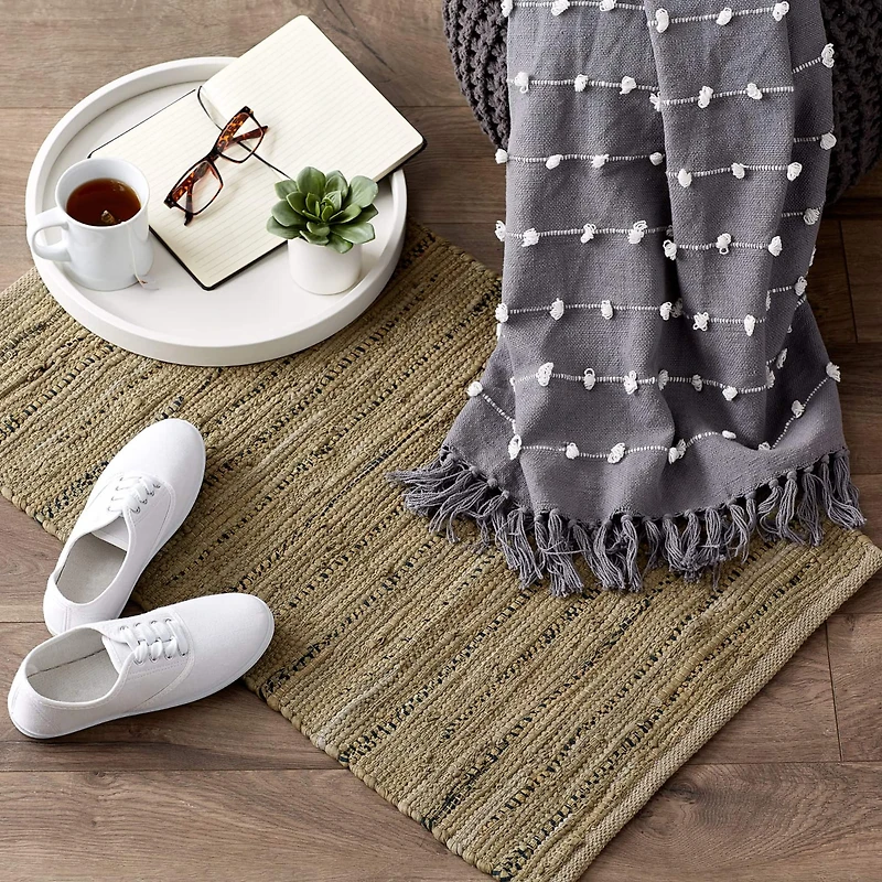 DII® Multi Brown Rag Rug