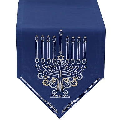 DII® 68" Menorah Embroidered Table Runner