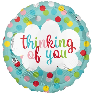 17" Thinking of You Dots Mylar Balloon