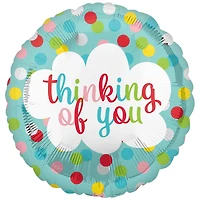 17" Thinking of You Dots Mylar Balloon