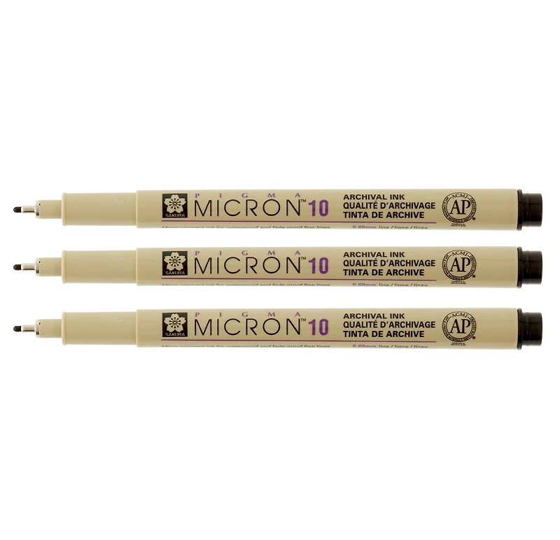 Pigma® Micron™ Black Pen Set