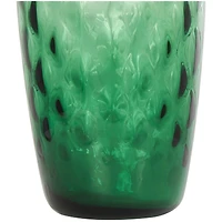 20" Green Ombre Handmade Glass Vase